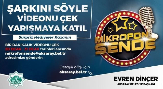 Aksaraylılar 'Mikrofon Sende' ile moral bulacak
