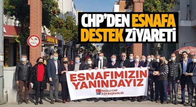 Aydın'da CHP'den esnafa destek ziyareti