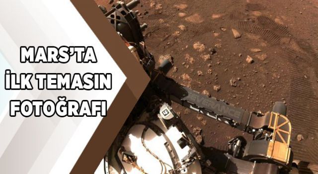 Mars&#039;ta ilk temasın fotoğrafı