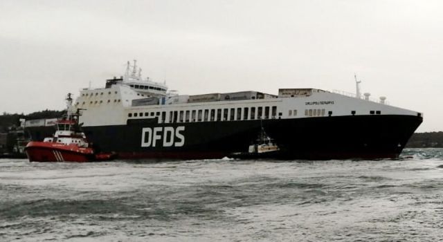 Ro-Ro gemisi hasar tespit için İstanbul'a gidiyor