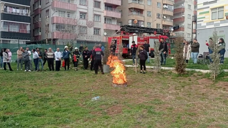 Siirt'te Yangın Tatbikatı