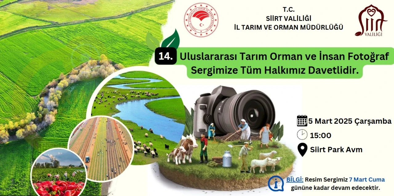 Tarım, Orman ve İnsan Fotoğrafları Sanatseverlerle Buluşuyor!