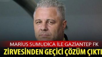 Marius Sumudica ile Gaziantep FK zirvesinden geçici çözüm çıktı