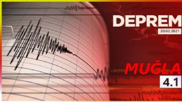 Marmaris açıklarında 4.1 büyüklüğünde deprem