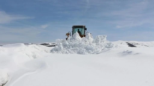 Siirt’te kardan kapanan köy yolları ulaşıma açıldı