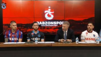 Trabzonspor, yeni yıldızları için imza töreni düzenledi